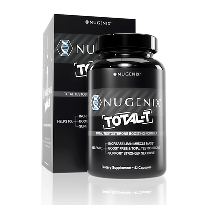 Nugenix Total-T, Free and Total Testosterone Booster Supplement for Men, 90 Count
